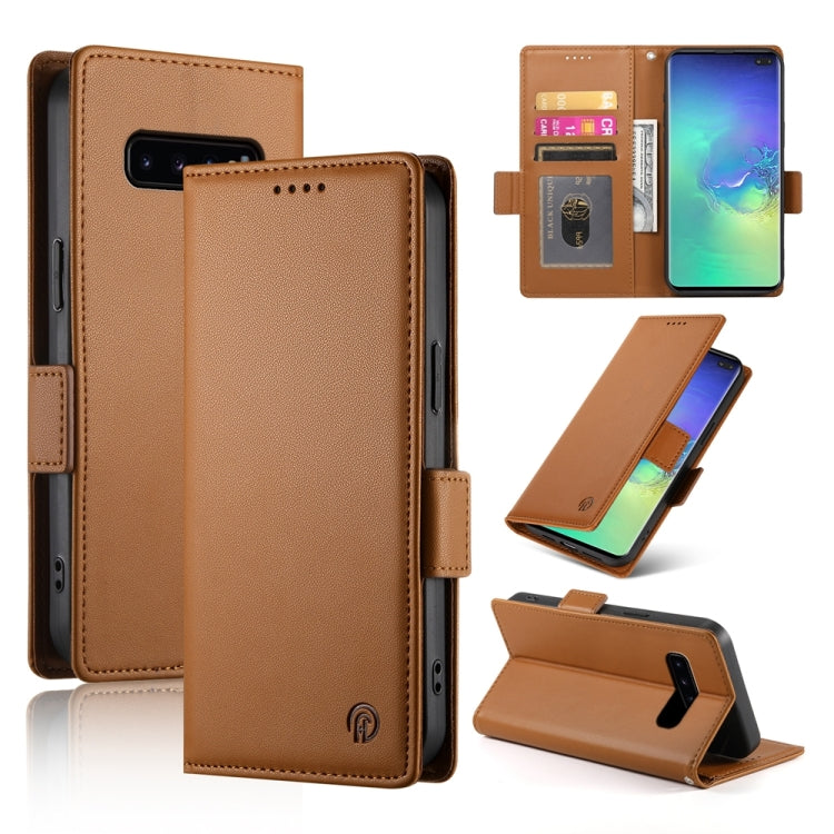 Side Buckle Magnetic Frosted Leather Phone Case