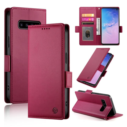 Side Buckle Magnetic Frosted Leather Phone Case
