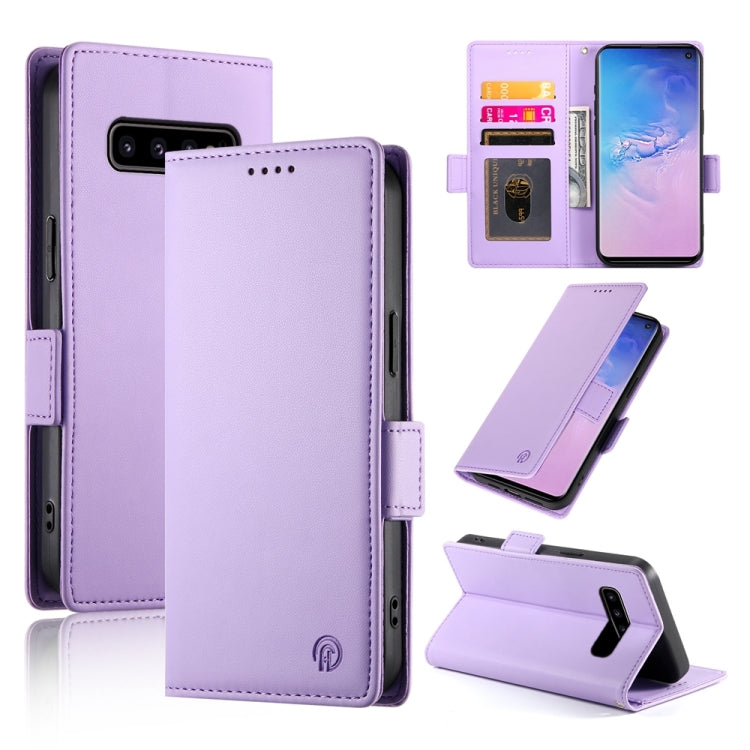 Side Buckle Magnetic Frosted Leather Phone Case