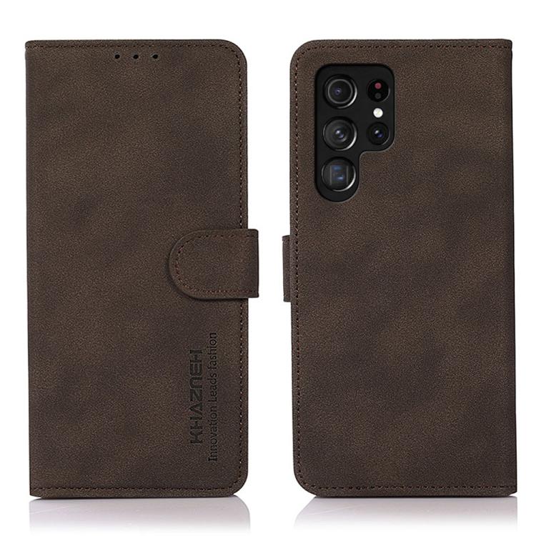 KHAZNEH Matte Texture Leather Phone Case