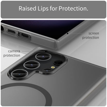 MagSafe Frosted Translucent TPU + PC Full Coverage Phone Case