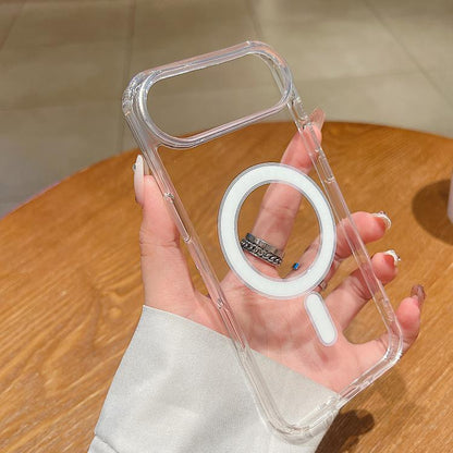 Large Hole Camera MagSafe Magnetic Clear Acrylic TPU Case