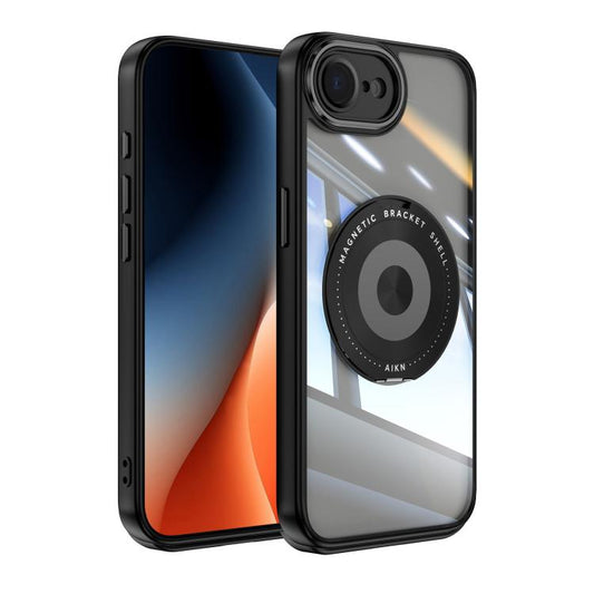 360 Holder Magsafe Acrylic Hybrid TPU Phone Case, For iPhone 16e, For iPhone 16 Pro Max, For iPhone 16 Pro, For iPhone 16 Plus, For iPhone 16, For iPhone 15 Pro Max, For iPhone 15 Pro, For iPhone 15