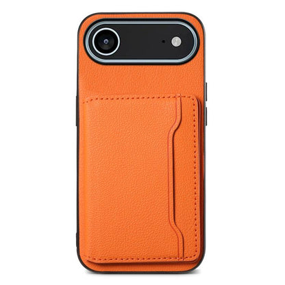 Calf Texture Card Bag Design Full Coverage Phone Case