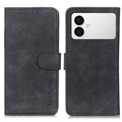 KHAZNEH Retro Texture Horizontal Flip Leather Phone Case