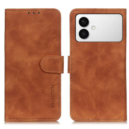 KHAZNEH Retro Texture Horizontal Flip Leather Phone Case