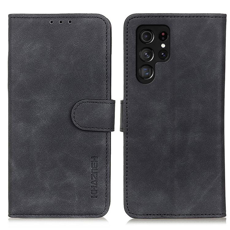 KHAZNEH Retro Texture Horizontal Flip Leather Phone Case