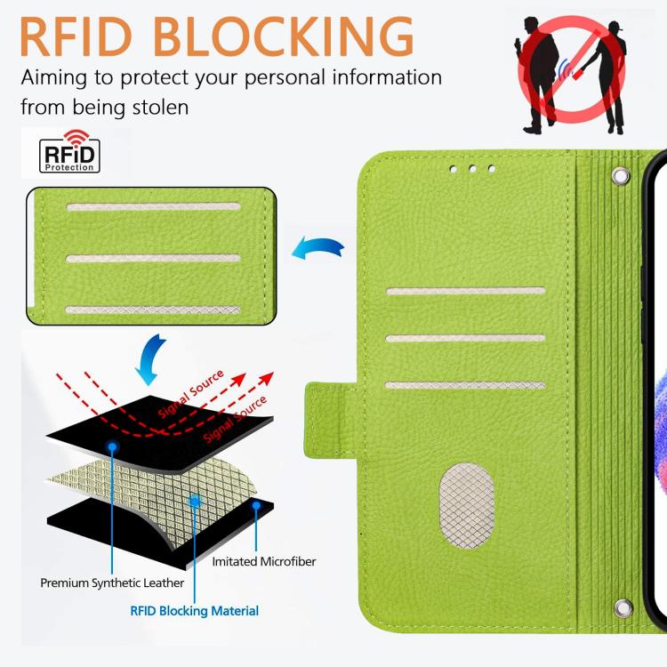 Embossed Rose RFID Anti-theft Leather Phone Case