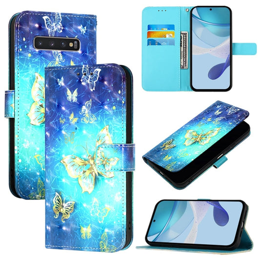3D Painting Horizontal Flip Leather Phone Case