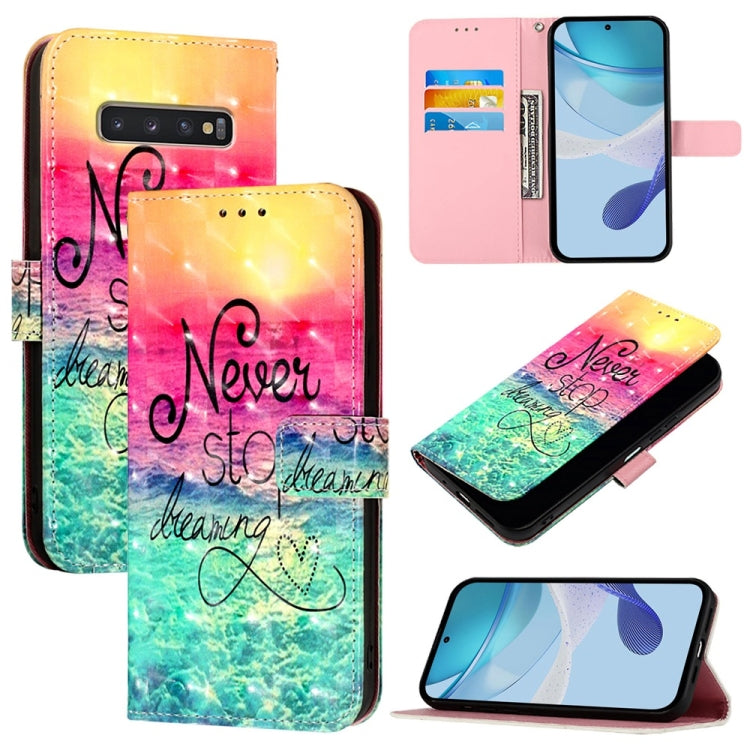 3D Painting Horizontal Flip Leather Phone Case