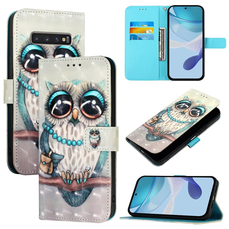 3D Painting Horizontal Flip Leather Phone Case
