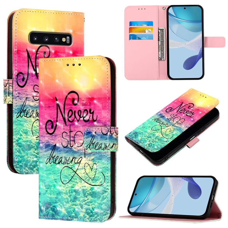 3D Painting Horizontal Flip Leather Phone Case