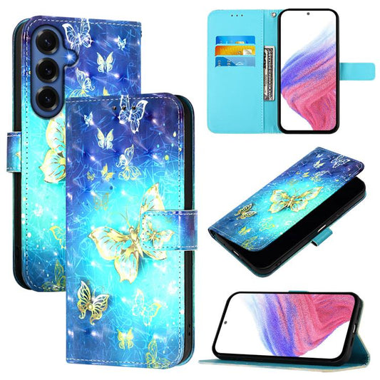 3D Painting Horizontal Flip Leather Phone Case