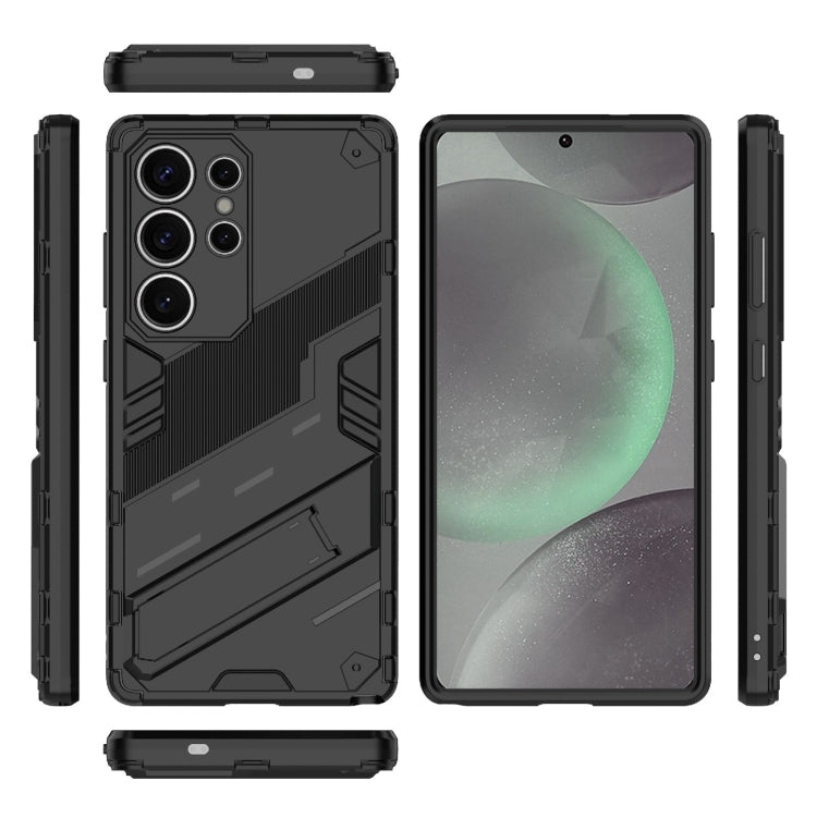 Punk Armor 2 in 1 PC + TPU Shockproof Phone Case with Invisible Holder