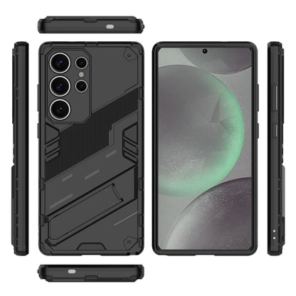 Punk Armor 2 in 1 PC + TPU Shockproof Phone Case with Invisible Holder