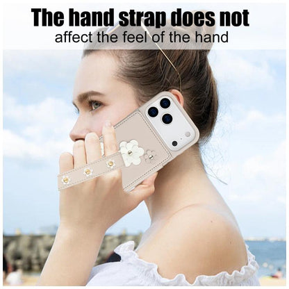 Crossbody Flower Pattern Leather Phone Case