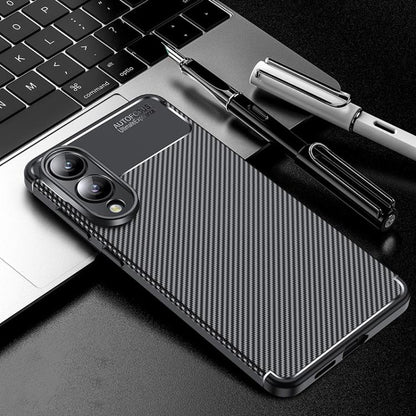 Carbon Fiber Texture Shockproof TPU Phone Case