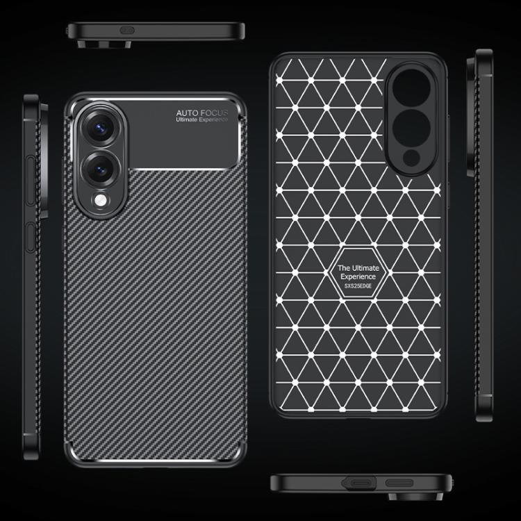 Carbon Fiber Texture Shockproof TPU Phone Case