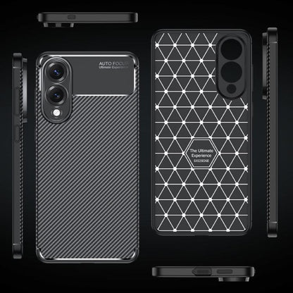 Carbon Fiber Texture Shockproof TPU Phone Case