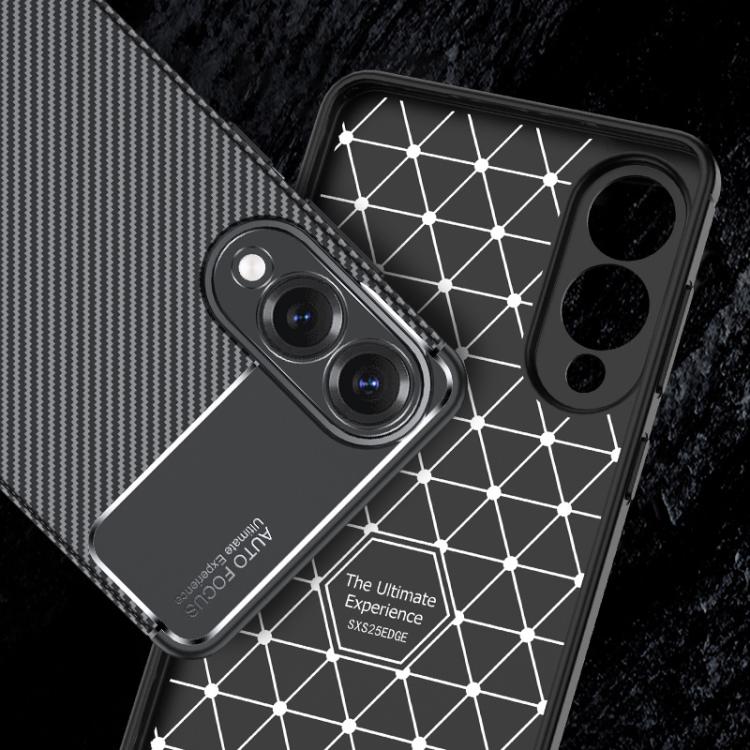 Carbon Fiber Texture Shockproof TPU Phone Case