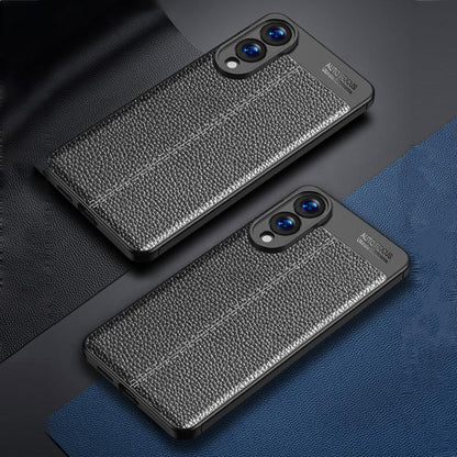 Litchi Texture Shockproof TPU Phone Case