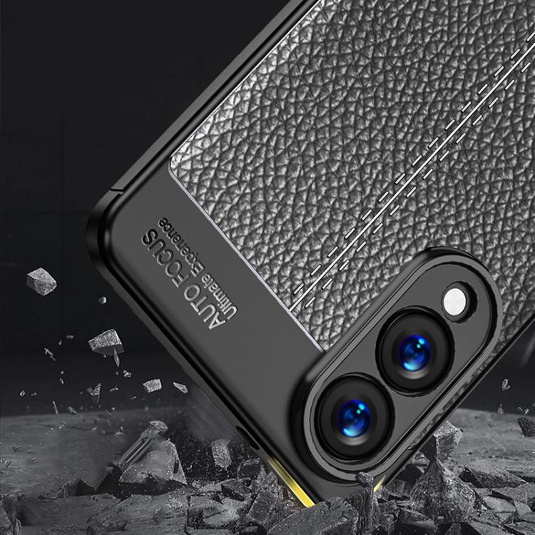 Litchi Texture Shockproof TPU Phone Case