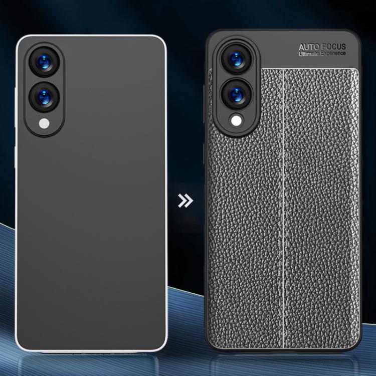 Litchi Texture Shockproof TPU Phone Case