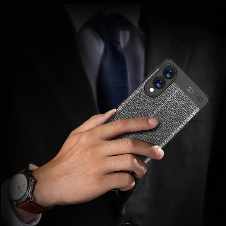 Litchi Texture Shockproof TPU Phone Case