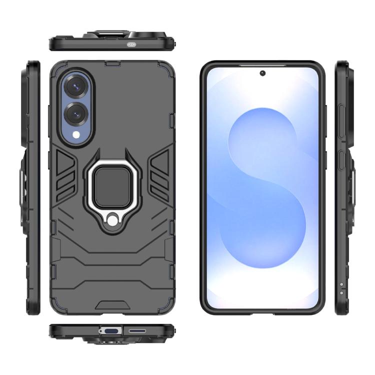 PC + TPU Shockproof Protective Phone Case with Magnetic Ring Holder