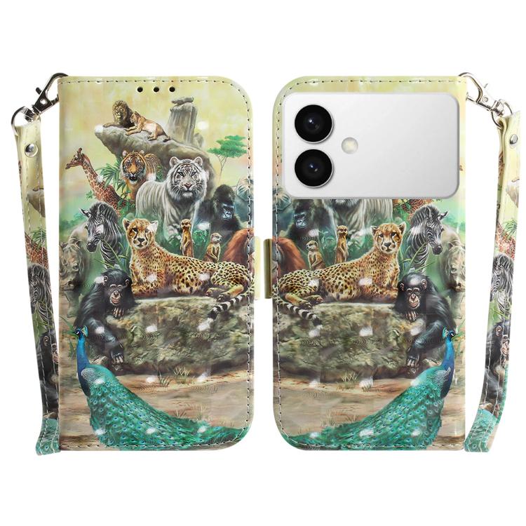 3D Colored Flip Leather Phone Case