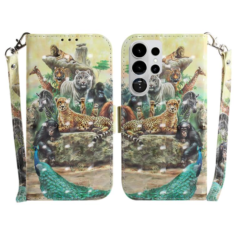 3D Colored Flip Leather Phone Case