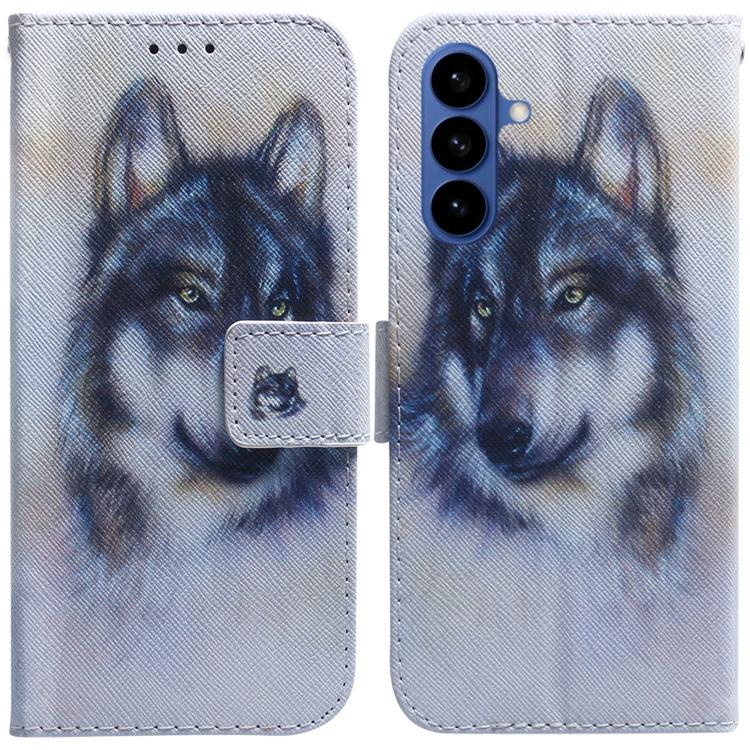 Coloured Drawing Flip Leather Phone Case