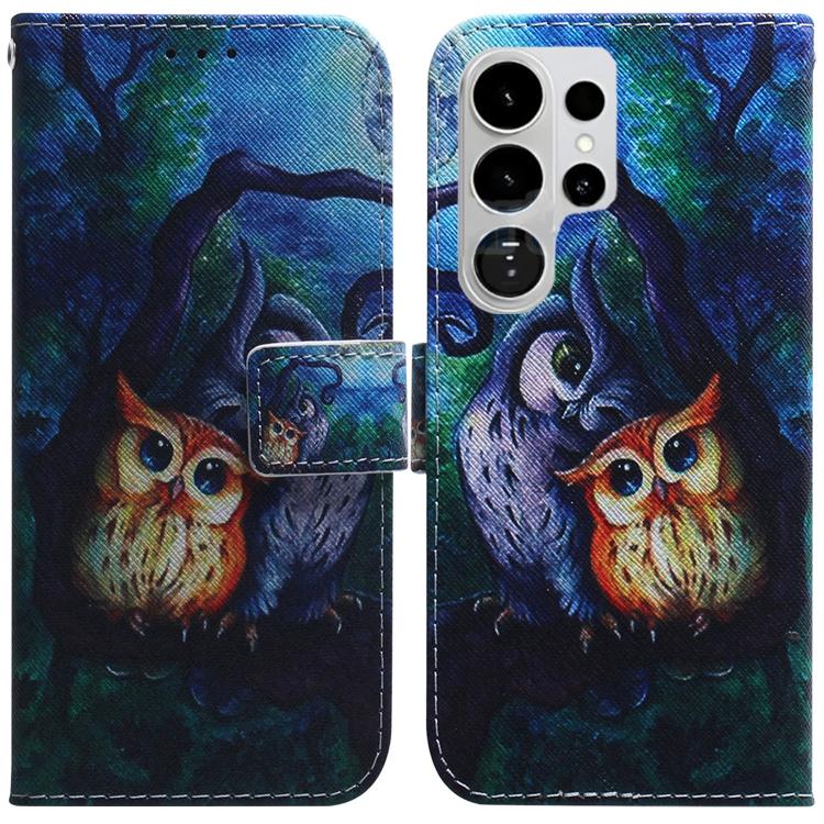 Coloured Drawing Flip Leather Phone Case