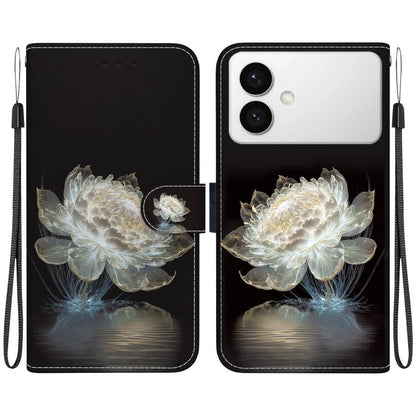 Crystal Texture Colored Drawing Leather Phone Case