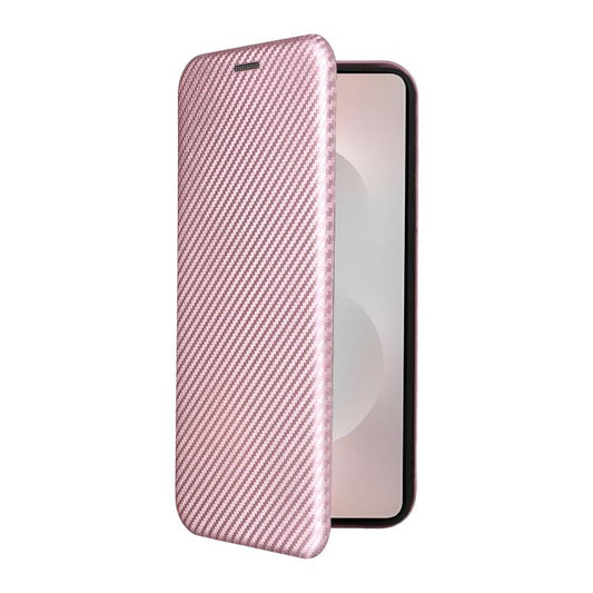 Carbon Fiber Texture Flip Leather Phone Case