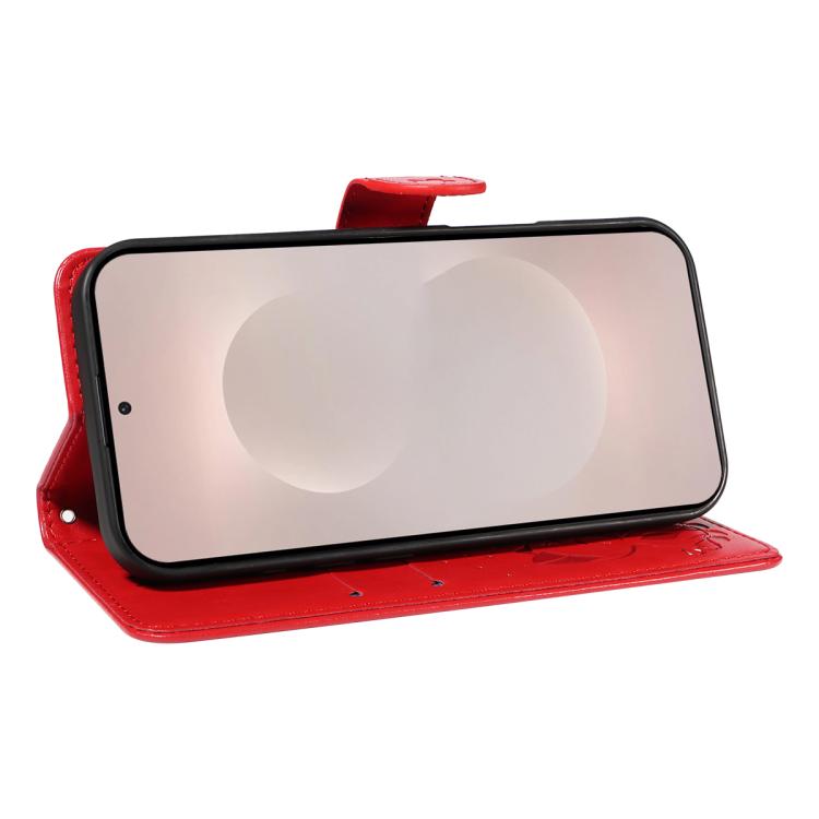 Cat and Bee Embossed Flip Leather Phone Case