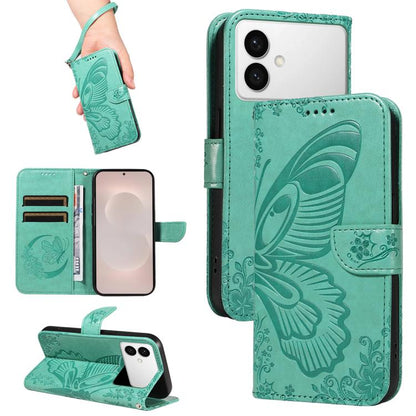 Swallowtail Butterfly Embossed Leather Phone Case