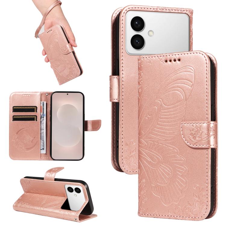 Swallowtail Butterfly Embossed Leather Phone Case