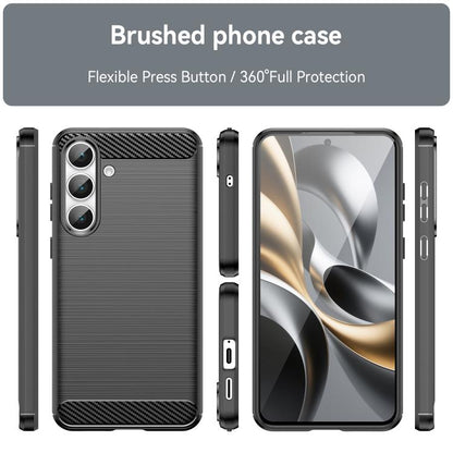 Carbon Fiber Brushed Texture TPU Phone Case