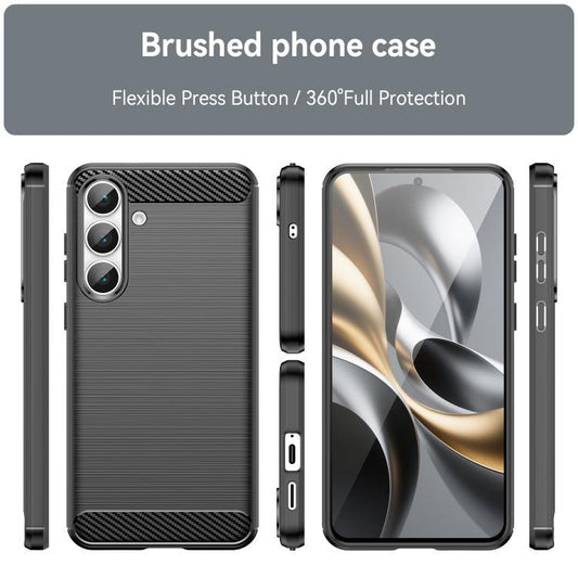 Carbon Fiber Brushed Texture TPU Phone Case