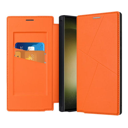 Magnetic Armor Series RFID Card Slots Leather Phone Case