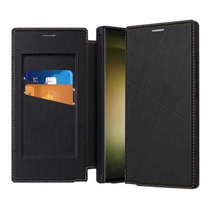 Magnetic Armor Series RFID Card Slots Leather Phone Case