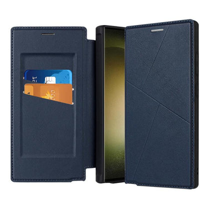 Magnetic Armor Series RFID Card Slots Leather Phone Case