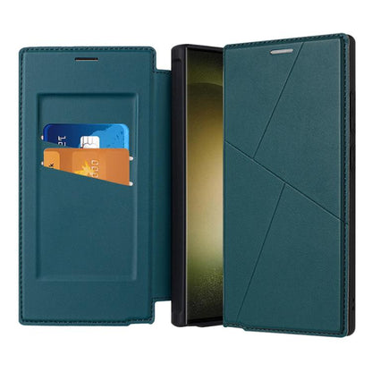 Magnetic Armor Series RFID Card Slots Leather Phone Case