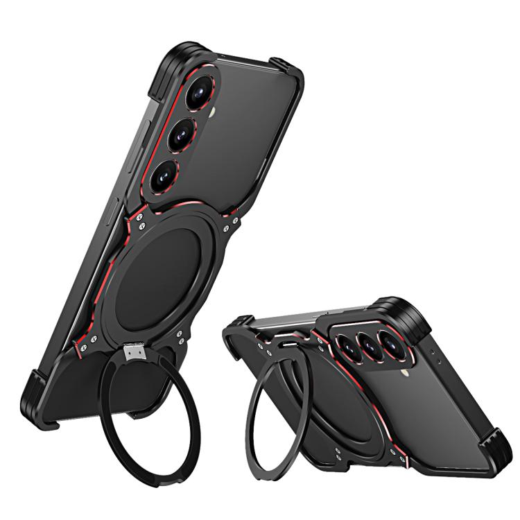 Mechanical Arm Borderless MagSafe Holder Metal Phone Case