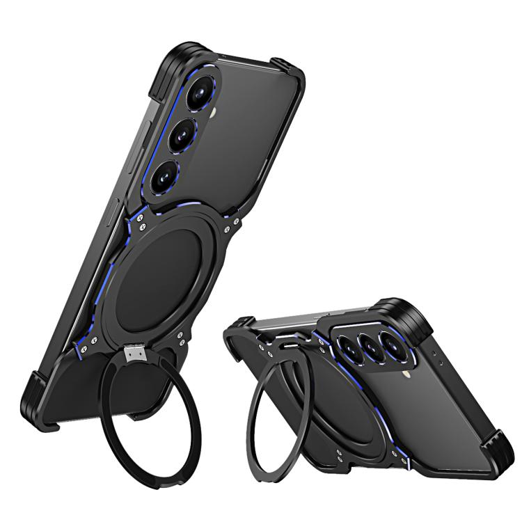 Mechanical Arm Borderless MagSafe Holder Metal Phone Case