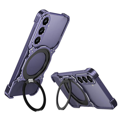 Mechanical Arm Borderless MagSafe Holder Metal Phone Case