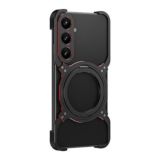 Mechanical Arm Borderless MagSafe Holder Metal Phone Case