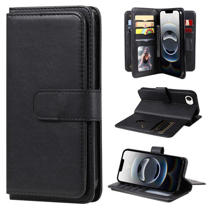 Multi-Function Wallet 10 Card Slots Leather Phone Case