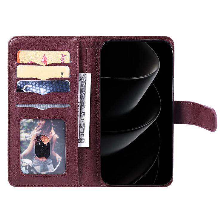 Multi-Function Wallet 10 Card Slots Leather Phone Case